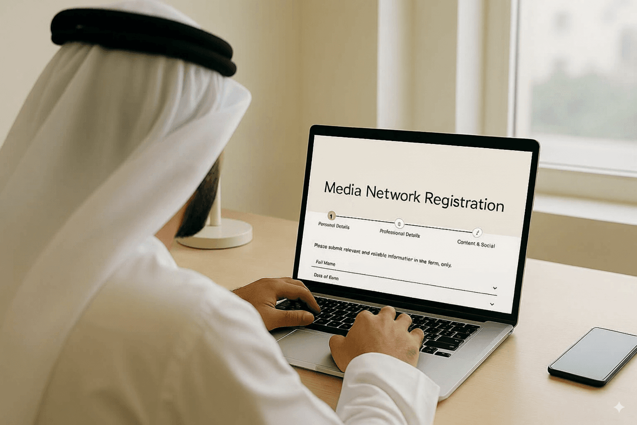 تسجيل الشبكة الإعلامية