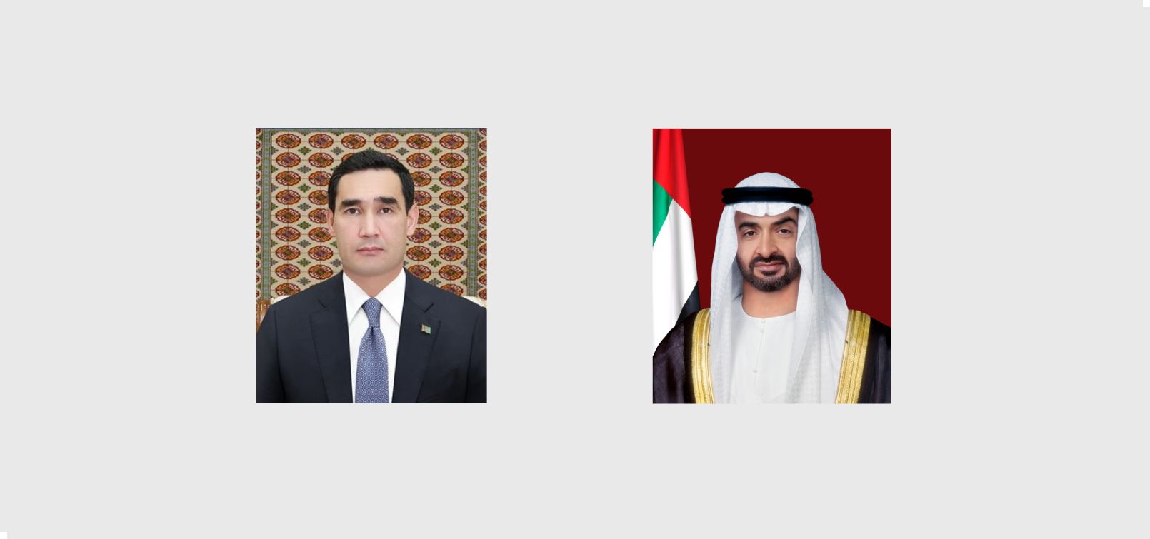 رئيس الدولة يهنئ رئيس تركمانستان بمرور 30 عاماً على العلاقات الدبلوماسية