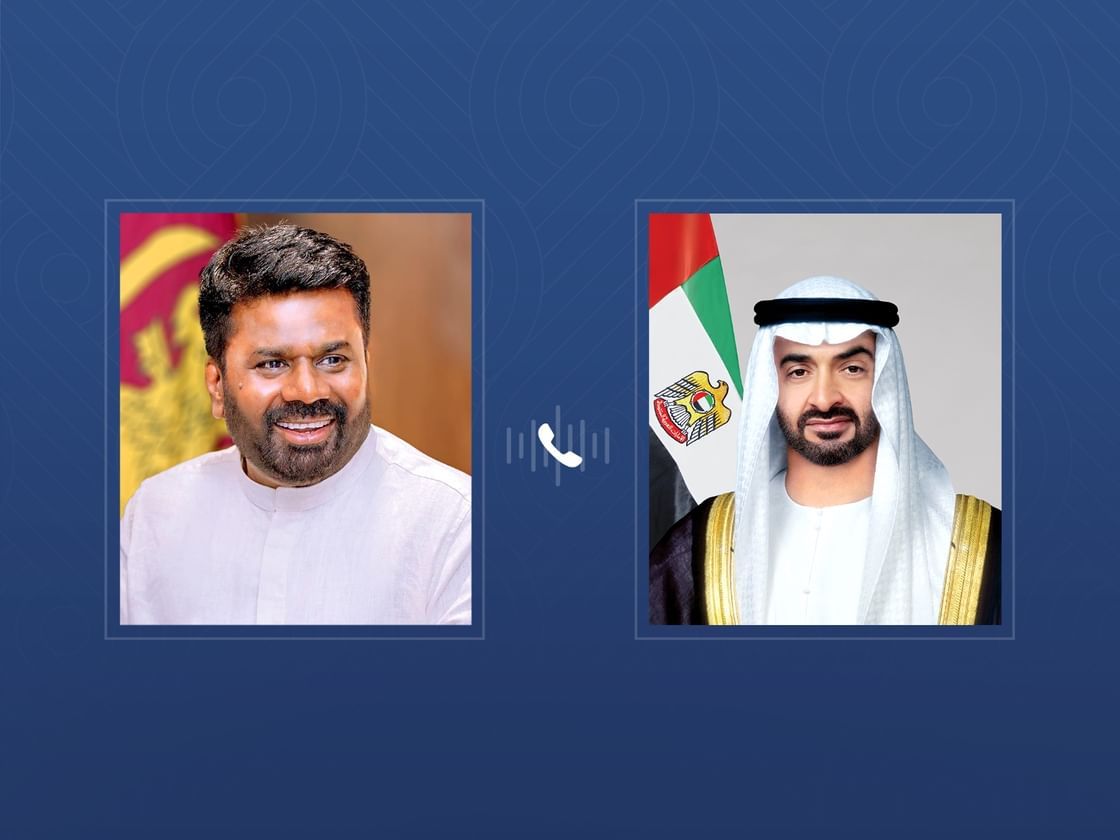 UAE President receives phone call from President of Sri Lanka condemning Iranian attacks