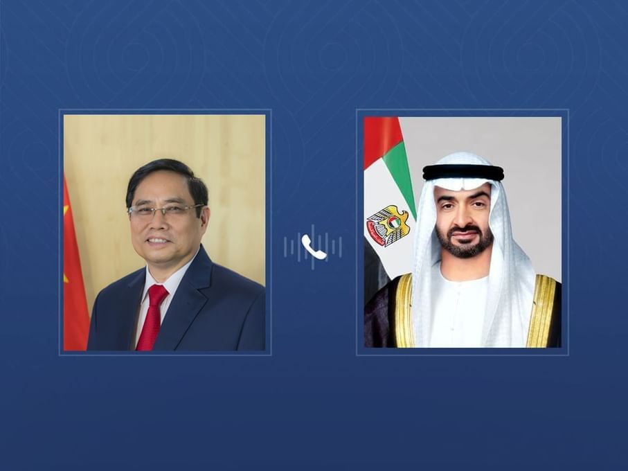 UAE President receives phone call from Prime Minister of Vietnam condemning Iranian attacks on the UAE