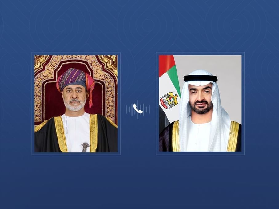 UAE President offers condolences to Sultan of Oman in phone call over the passing of Fahd bin Mahmoud Al Said