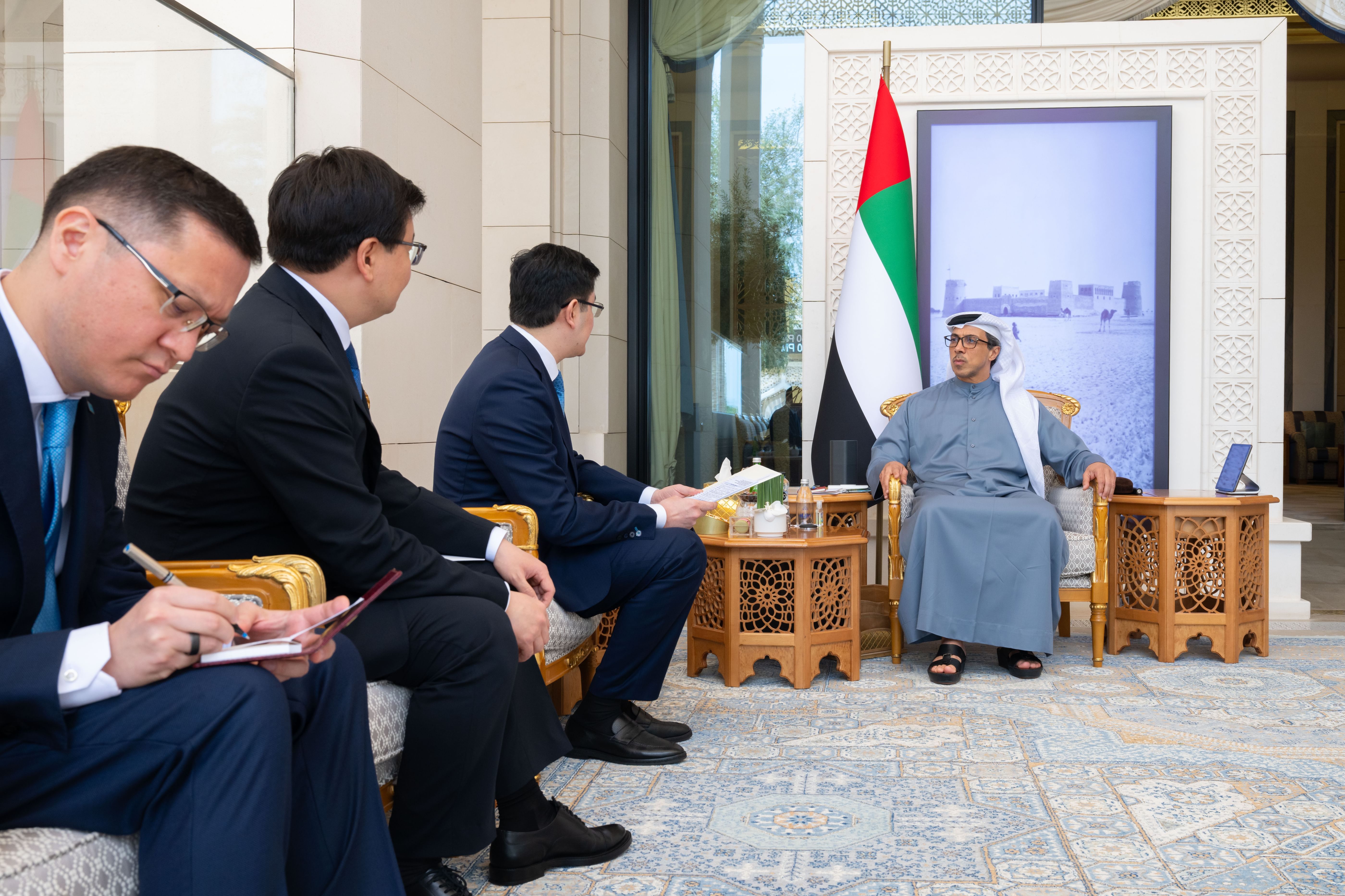 UAE President receives written message from President of Kazakhstan