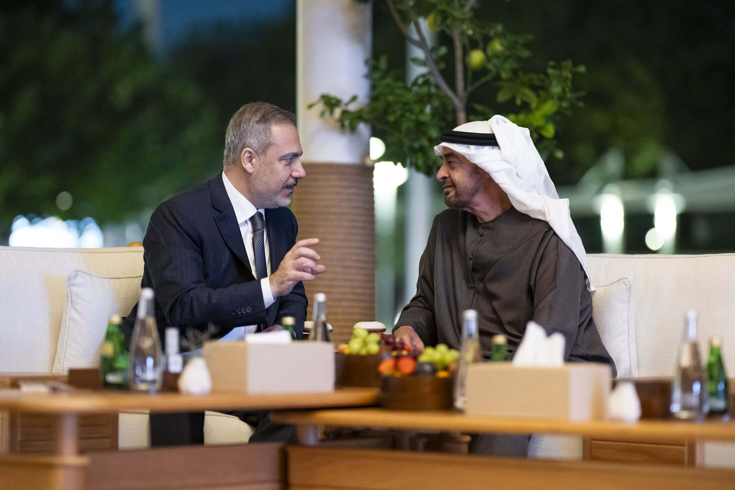 UAE President and Turkish Foreign Minister discuss bilateral relations and regional developments