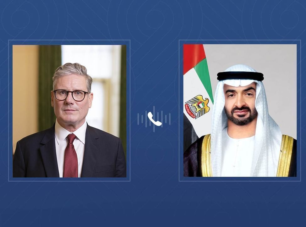 UAE President and UK Prime Minister discuss regional developments and their implications for security and stability