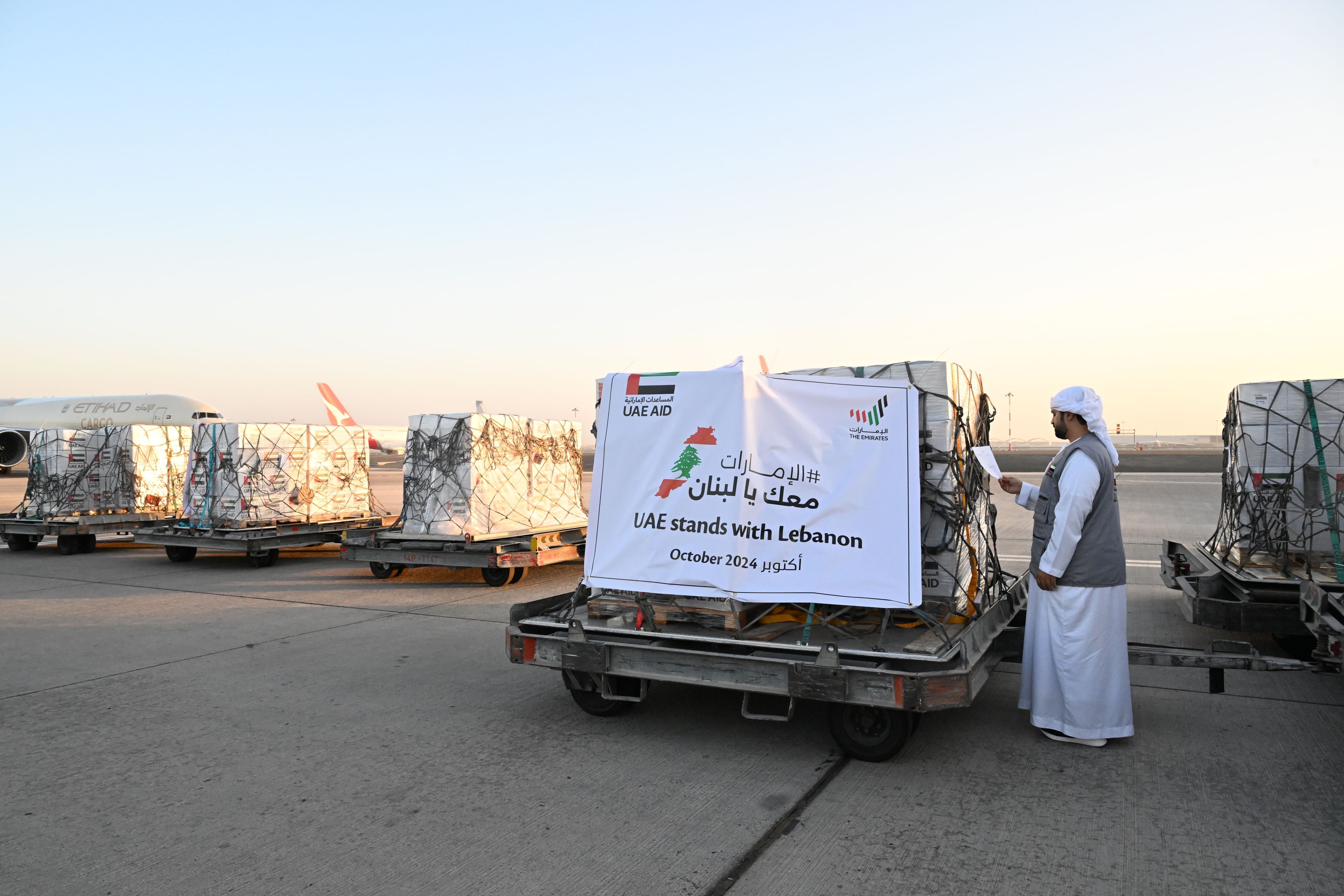 UAE President directs six additional humanitarian aid flights to Lebanon